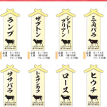 精肉部位プレートに小さいタイプが登場